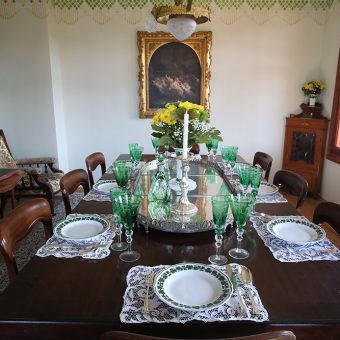 Green salon at Russian Dacha